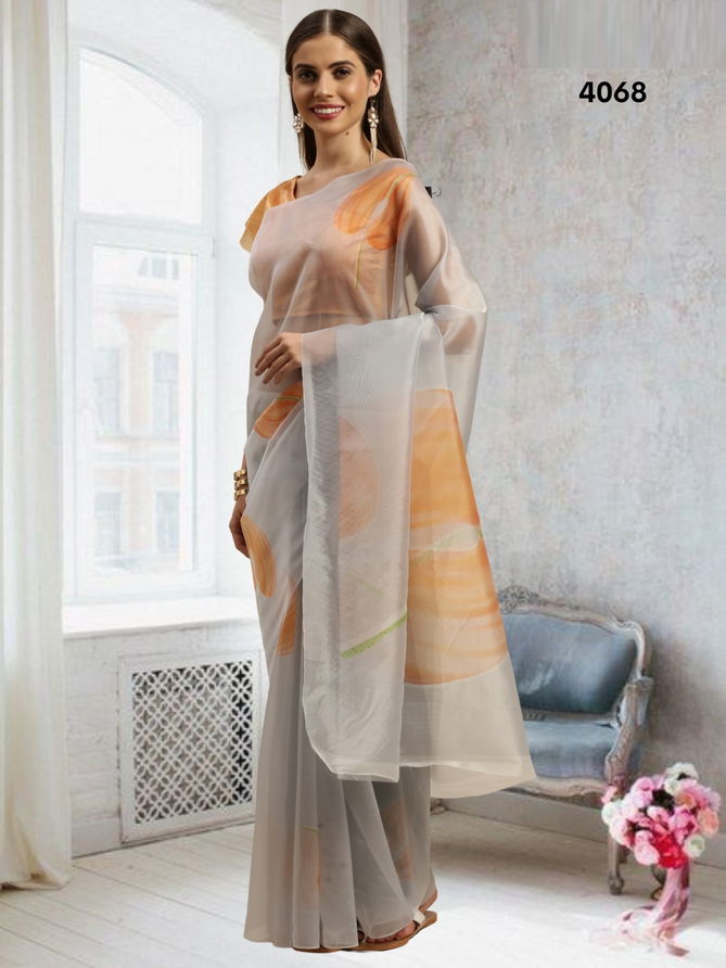 Navya By Trendy Organza Party Wear Sarees Catalog